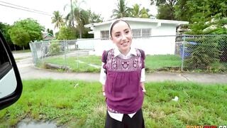 Becky Sins Conservative 18 Yo First Nailed Into Bus
