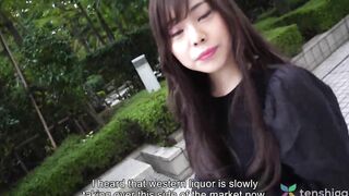 Amateur Japanese bar cunt with mouth comes to hotel to pounded strange man and got her bald twat probed, finger bang, licked and plowed.