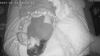 cougar Has Insane Concealed Orgasm Before Bed Spy Webcam
