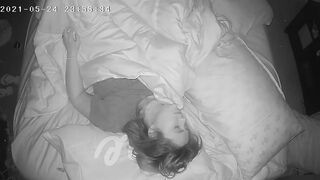 cougar Has Insane Concealed Orgasm Before Bed Spy Webcam
