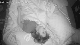 cougar Has Insane Concealed Orgasm Before Bed Spy Webcam