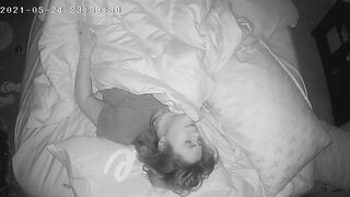 cougar Has Insane Concealed Orgasm Before Bed Spy Webcam