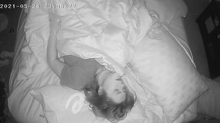 cougar Has Insane Concealed Orgasm Before Bed Spy Webcam
