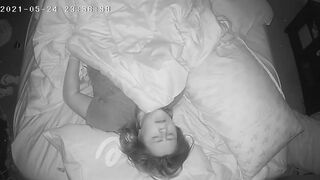 cougar Has Insane Concealed Orgasm Before Bed Spy Webcam