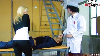 spanish nurse got three-way mmf