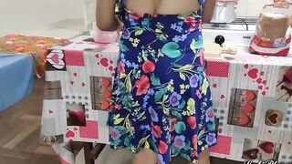 Fucking my Irresistible Step Daughter into the Kitchen when her Cougar is not at home I won't even let her eat