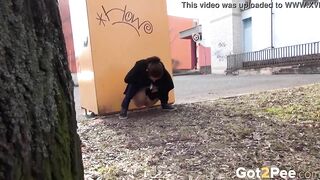 Outdoors Pee Into The City With Antonia Sainz