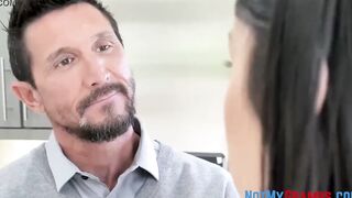 Beauty Dark Hair 19 Year Old Jazmin Luv Boned By Her Grandpa