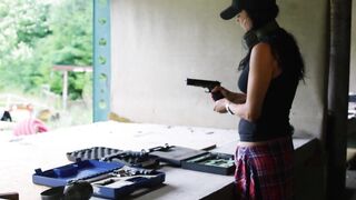 Daniela Kostic, Playboy bimbos with a long gun