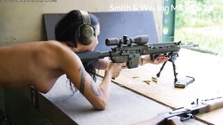 Daniela Kostic, Playboy bimbos with a long gun