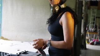 Daniela Kostic, Playboy bimbos with a long gun