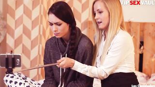 VIP SEX VAULT - Sicilia, Arwen Gold and Andy Stone - Babe Slender women Riding Penis ON pov Sex