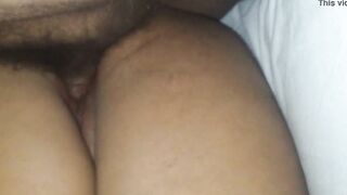 Mi chinita estaba con su mes pero igual se lo clave