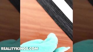 Reality Kings - Joanna Angel Shows Off Her Long Melons To Her Bf Alex Legend But He Is Busy Having Fun