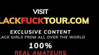 Super Sexy Black Teenagers Anastacia Tries a Huge White Dick