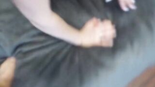 Goddess next door comes for a quick suck Bimbo two