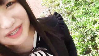 Chubby and cute Madoka Watanabe comes to interview to become a Japanese adult sex tape camgirl, she gets nude off her underwear