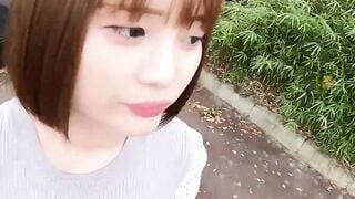 Japanese amateur Yuika Takigawa interview in UNCENSORED casting couch chat, sexy cute upskirt into masturbation clip with sex toy. pt1