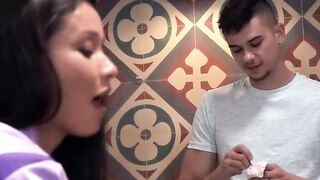 HORNY HOSTEL - Bombshell Latina Maid Jade Presley Getting Butt Banged! And Squirts - LETSDOEIT
