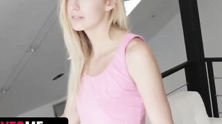 SisLovesMe - Lucky Stud Caught Freaky Blonde beauty Rubbing Her