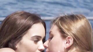 A CUNT WITH MOUTH KNOWS - Lesbo Beauties Know How To Have Fun On A Yacht - LETSDOEIT