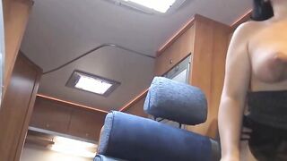 German big melons MILF hooker fucks inside the car point of view Date