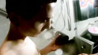 Trey fuck his hot twink friend in the bathroom sink