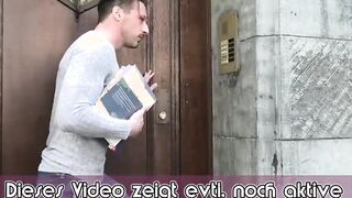 German chubby blonde college cunt with mouth get fucked from teacher