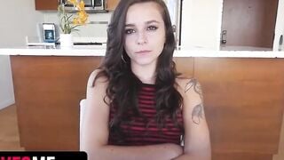 SisLovesMe - Gigantic Ass 19 Year Mature Getting To Slobber On Long Cock After She Loses Into Twerking Game