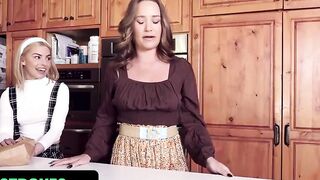 Family Rubs - Voluptuous Hot Milfs Getting Special Gifts From Her