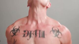 Jay roughs up a muscular man by barebacking his ass after BJ