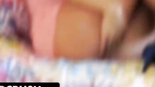 DadCrush - Sexsual Raven-haired Goddess Skipped Class And Grind And Finger-banged her Dripping Pussy In Bed