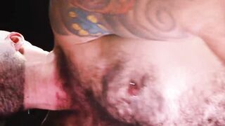 Kinky stepson Scott DeMarc deepthroats thick throbbing cock