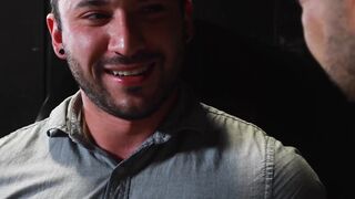 Kinky stepson Scott DeMarc deepthroats thick throbbing cock