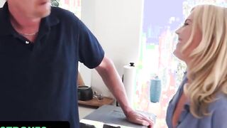 FamilyStrokes - Naughty Blonde Vixen Spreads Her Big Legs And