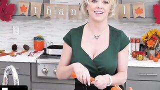 Mylf - Cutie Blonde Cougar Getting Her Dripping Twat Stuffed With Gigantic Throbbing Cock On Thanksgiving