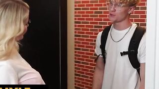 GotMylf - Lucky College College cunt with mouth Getting One Of A Kind Study Session With