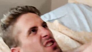 Jason fitting his bare cock into Wesleys sweet virgin ass