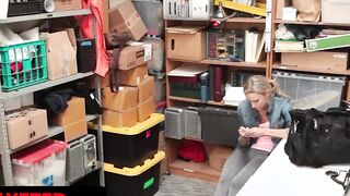 Shoplyfter - Skinny Blonde Bombshell Emma Hix Give Her Twat