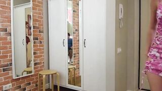 Pulsating wang explores a Hot red haired's holes