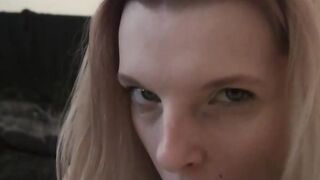 Turned On blonde uses a vibrator on her slit