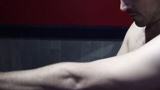 the frnech hoe BANDON plowed raw by XXL DICK inside sauna