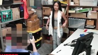 Shoplyfter - Shoplifting 18 Year Old Gotten Freeused By Security Guard