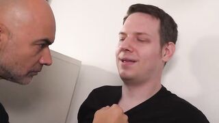 HORNYHOSTEL - Security Guard Catches Horny Barely Legal Katerina Rina Masturbating