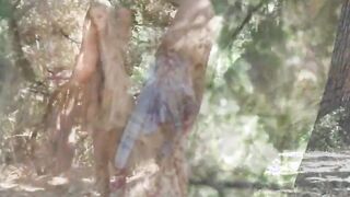 Bae Scarlet Red is masturbating in the enchanted forest