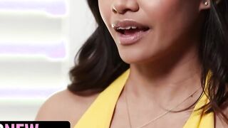 She's New - Exotic Asian Stunner Jade Kimiko goes all the way in her first porn