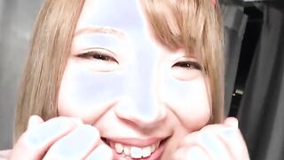 Kotone Fujiki getting inside a costume for us today so
