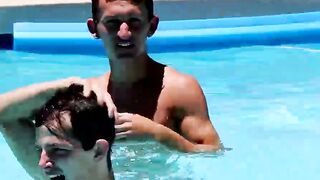Nasty twinks are ready to have a hot sizzling bareback orgy