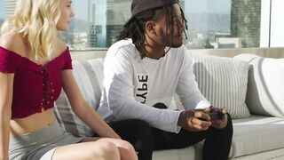 BLACKED long ebony cock-hungry Blonde tracks down her celebrity crush