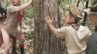 ScoutBoys - two adorable, smooth scouts barebacked rough by beauty scoutmasters